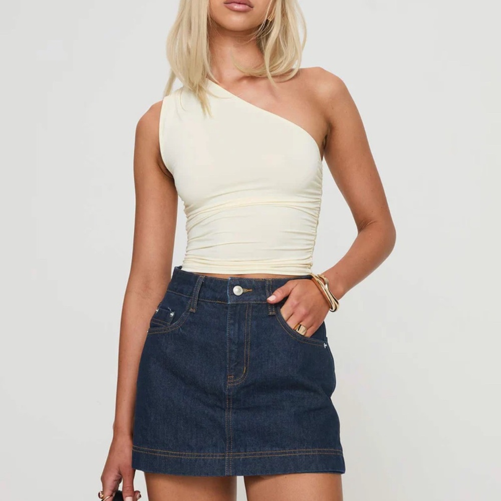 Denim Skort Dark Wash Lower Impact mini - US 6 /Dark Wash New Princess Polly